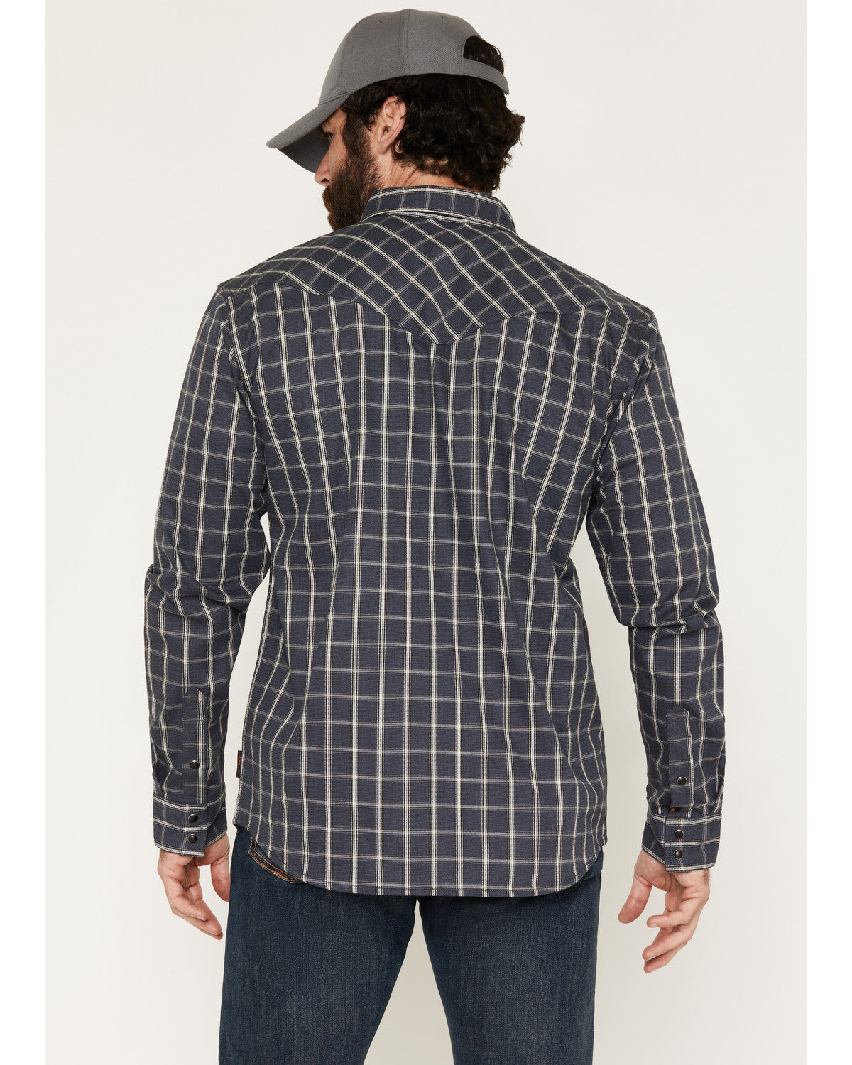 Men's FR Maricopa Plaid Print Long Sleeve Snap Work Shirt | Cody James Clothing