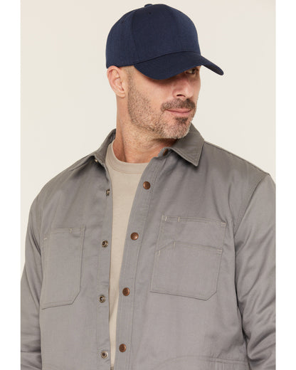 Men's FR Solid Lined Long Sleeve Snap Work Shirt Jacket | Cody James Clothing