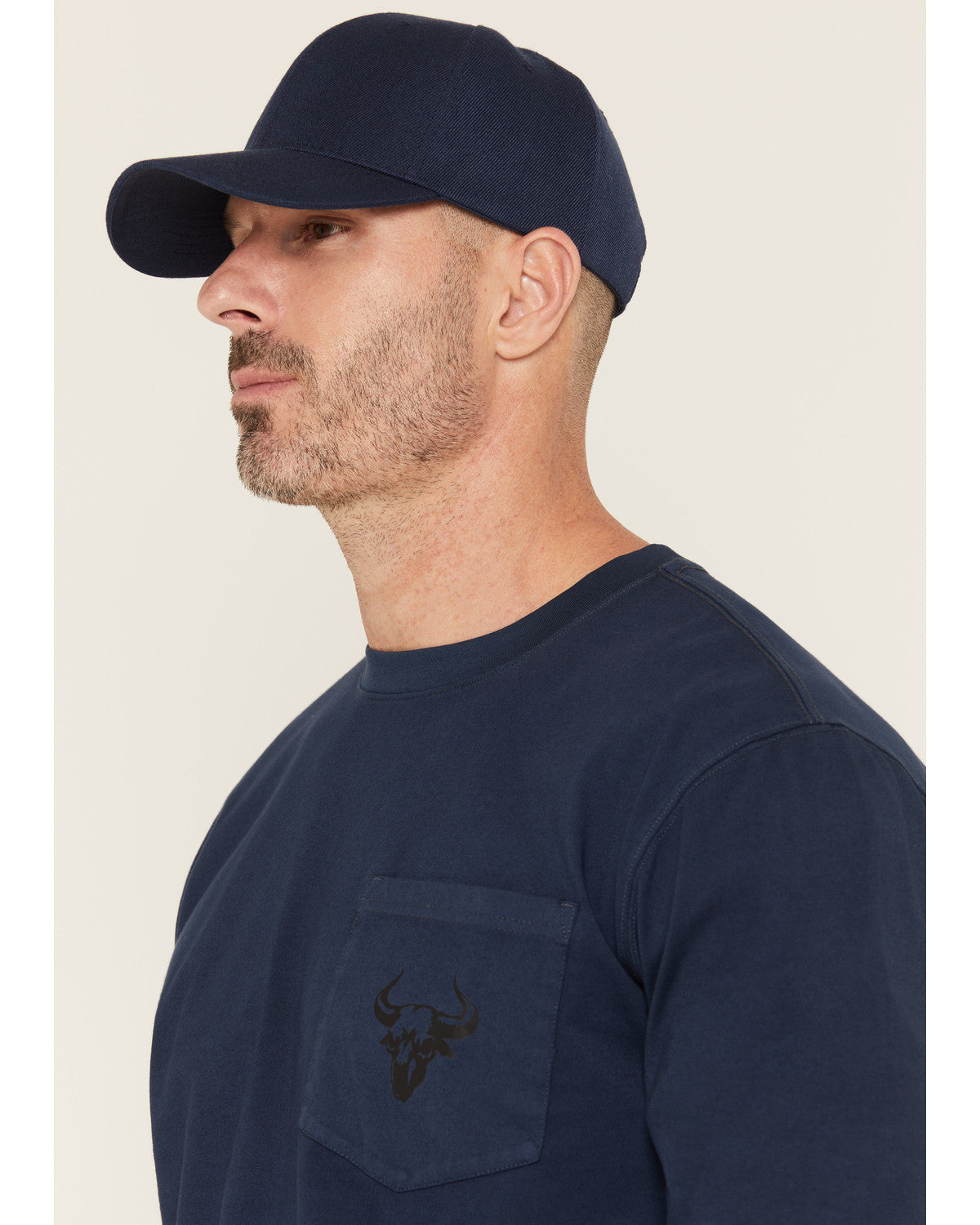 Men's FR Pocket Bull Solid Snap Long Sleeve Work Shirt | Cody James Clothing