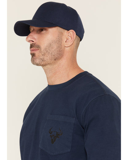 Men's FR Pocket Bull Solid Snap Long Sleeve Work Shirt | Cody James Clothing
