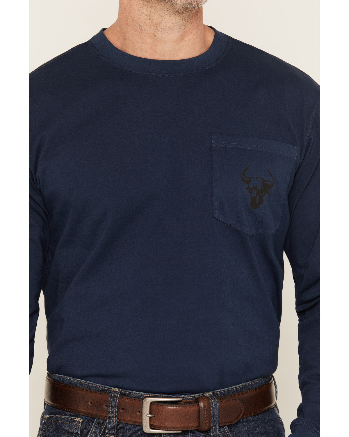 Men's FR Pocket Bull Solid Snap Long Sleeve Work Shirt | Cody James Clothing