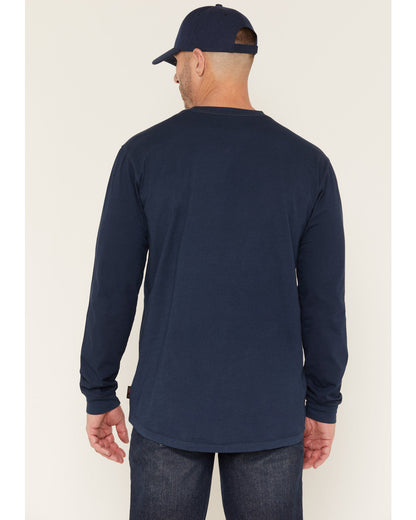 Men's FR Pocket Bull Solid Snap Long Sleeve Work Shirt | Cody James Clothing