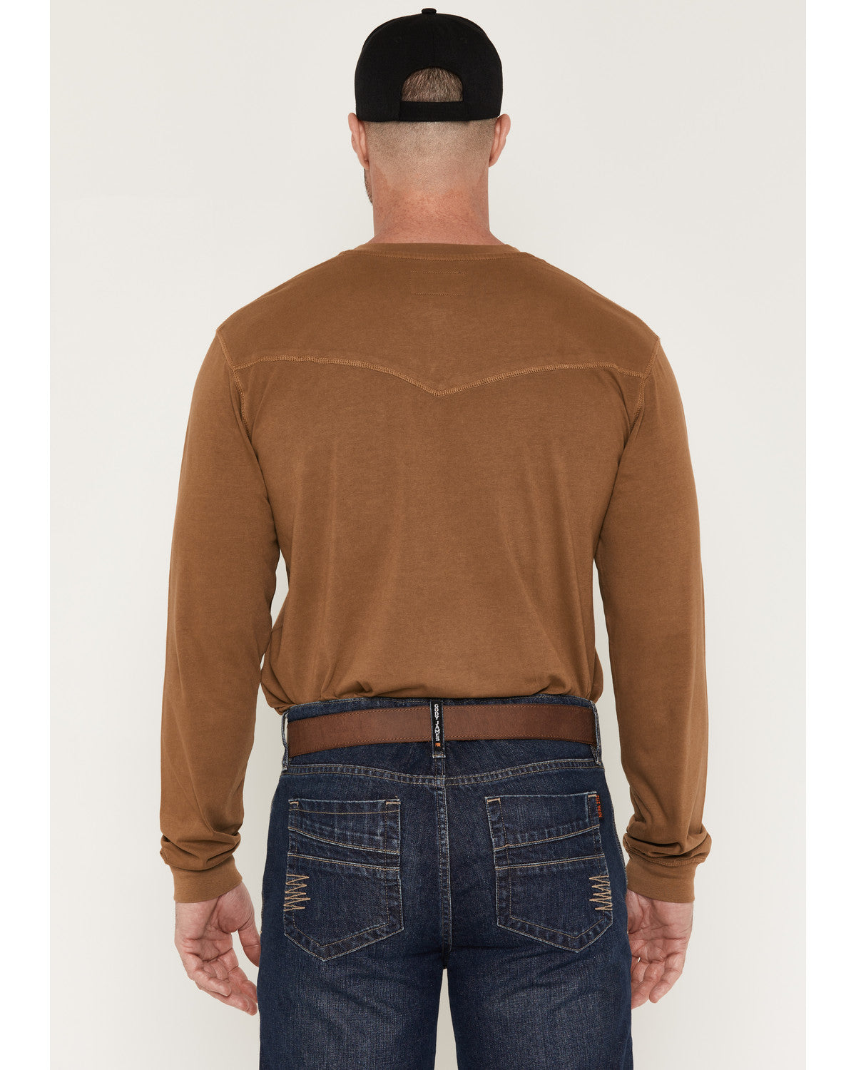 Men's FR Roughneck Solid Long Sleeve Snap Henley Work Shirt | Cody James Clothing
