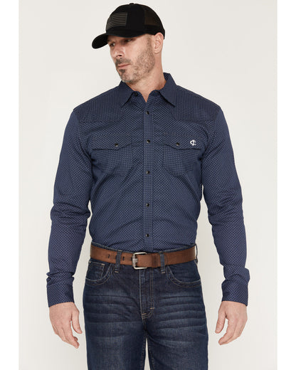 Men's FR Medora Print Long Sleeve Snap Stretch Western Work | Cody James Clothing