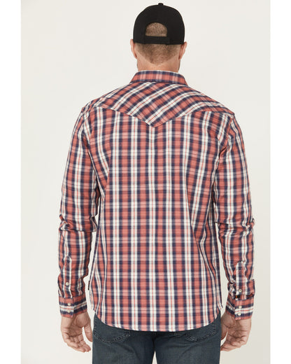 Men's FR Plaid Print Long Sleeve Snap Work Shirt | Cody James Clothing|Sale