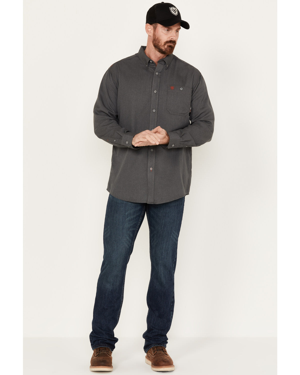 Men's FR Sidewinder Slim Straight Medium Wash Work Jeans | Cody James Clothing|Sale