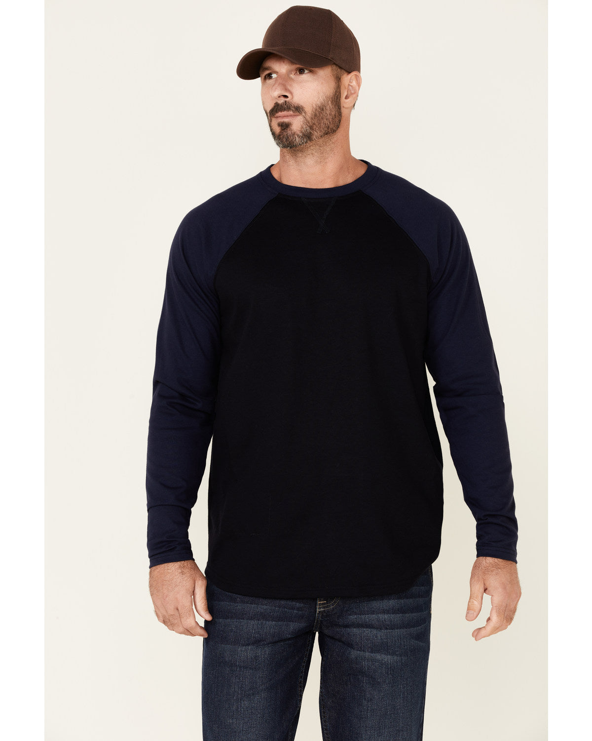 Men's FR Blocked Baseball Long Sleeve Work Shirt | Cody James Clothing|Sale