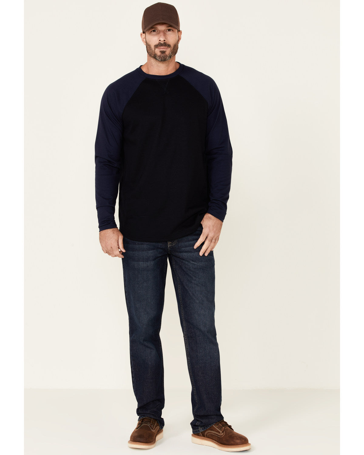 Men's FR Blocked Baseball Long Sleeve Work Shirt | Cody James Clothing|Sale