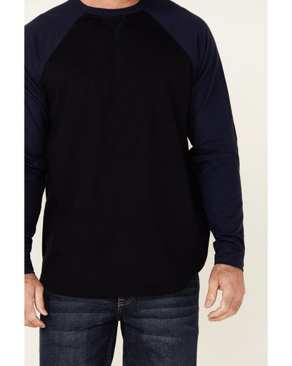 Men's FR Blocked Baseball Long Sleeve Work Shirt | Cody James Clothing|Sale