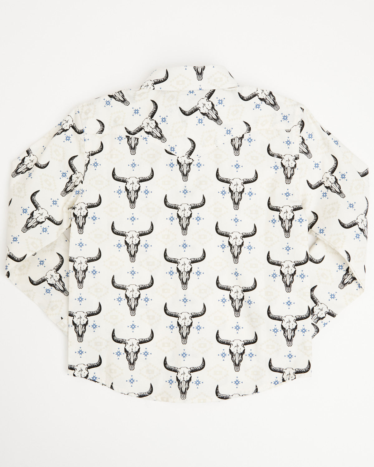 Toddler Boys' Prehistoric Bull Skull Print Long Sleeve Snap | Cody James Clothing|Boys