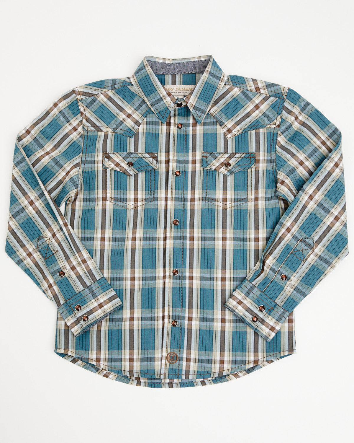 Toddler Boys' Niagra Falls Plaid Print Long Sleeve Snap Wes | Cody James Clothing|Boys