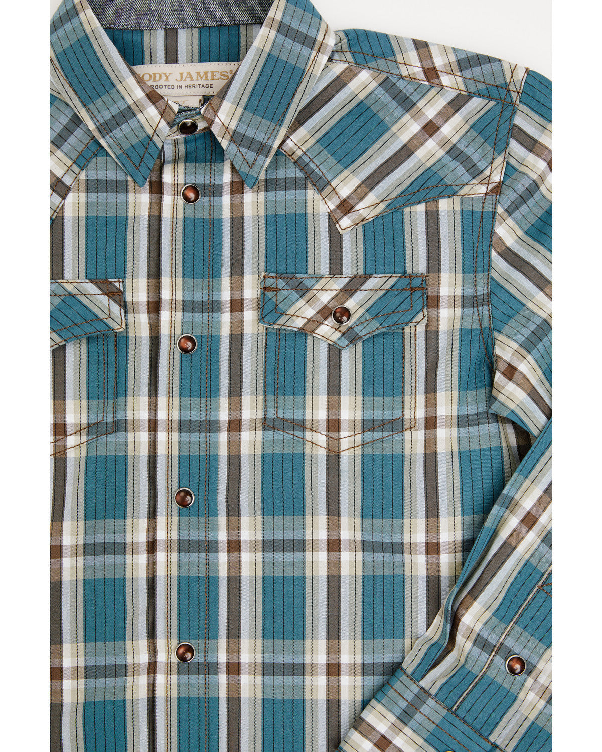 Toddler Boys' Niagra Falls Plaid Print Long Sleeve Snap Wes | Cody James Clothing|Boys