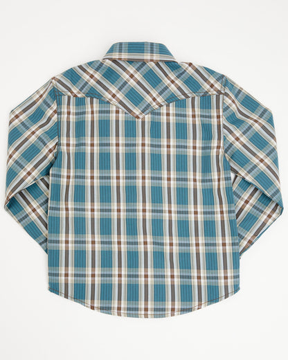 Toddler Boys' Niagra Falls Plaid Print Long Sleeve Snap Wes | Cody James Clothing|Boys