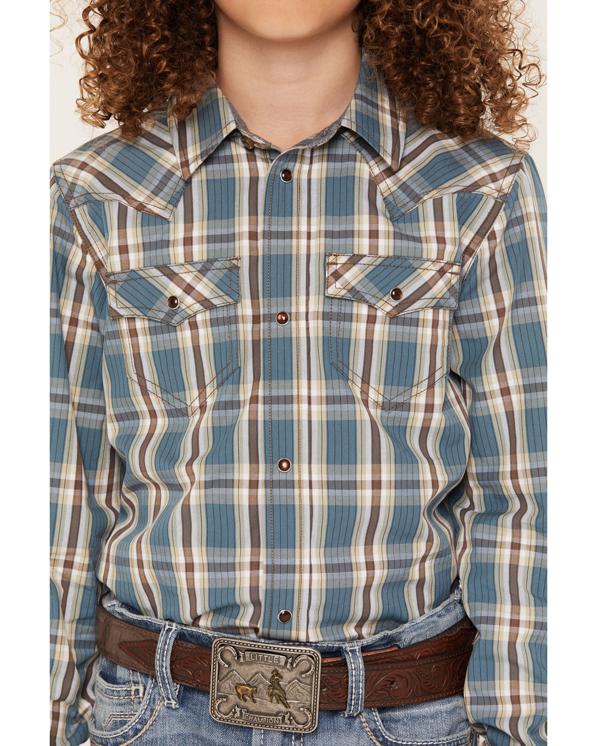 Boys' Niagra Falls Plaid Print Long Sleeve Snap Western Shi | Cody James Clothing|Boys