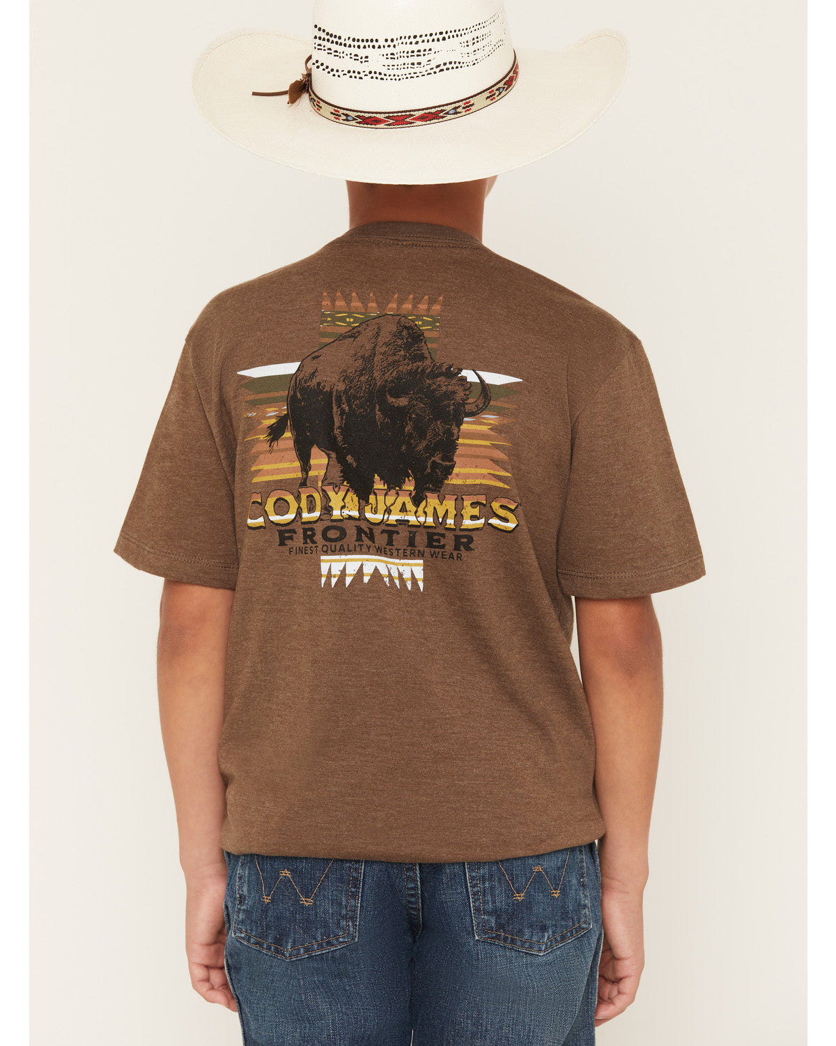Boys' Frontier Bison Short Sleeve Graphic T-Shirt | Cody James Clothing|Boys