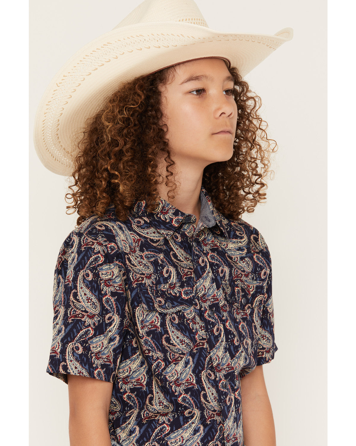 Boys' Easy Livin Paisley Print Short Sleeve Snap Western Sh | Cody James Clothing|Boys