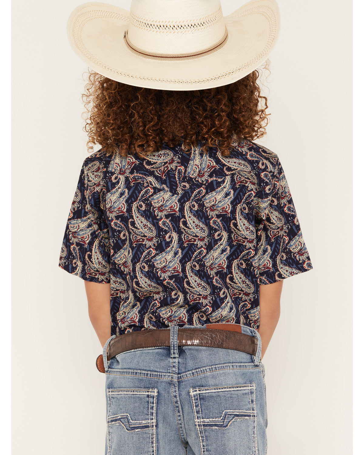 Boys' Easy Livin Paisley Print Short Sleeve Snap Western Sh | Cody James Clothing|Boys