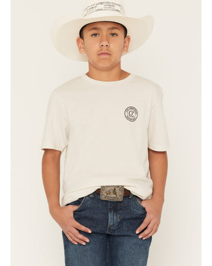 Boy's Original Cowboy Logo Short Sleeve Graphic T-Shirt | Cody James Clothing