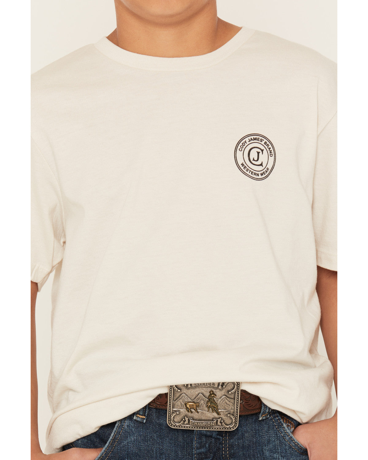 Boy's Original Cowboy Logo Short Sleeve Graphic T-Shirt | Cody James Clothing