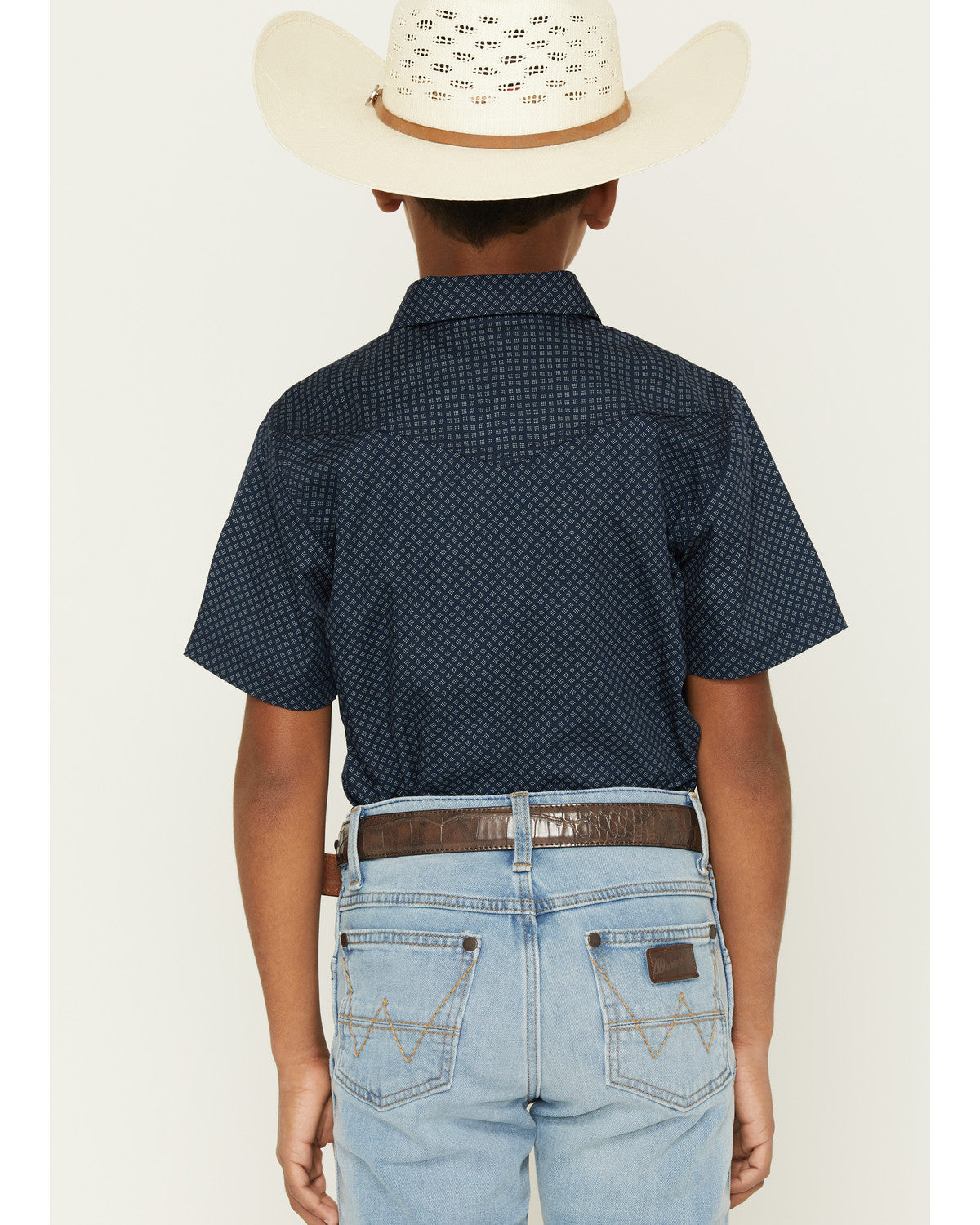 Boys' Tripp Geo Print Short Sleeve Snap Western Shirt | Cody James Clothing|Boys