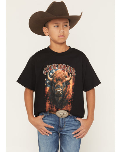 Boys' Americana Bull Short Sleeve Graphic T-Shirt | Cody James Clothing|Boys