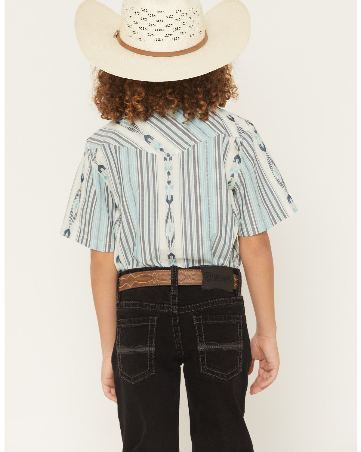 Boys' Heath Southwestern Striped Short Sleeve Snap Western | Cody James Clothing|Boys