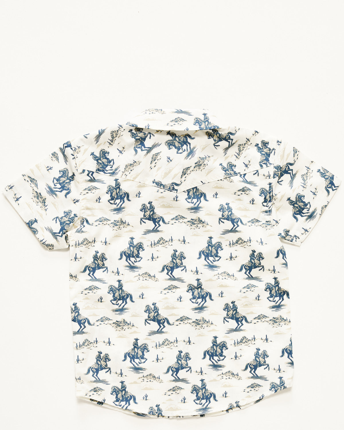 Toddler Boys' Amos Western Print Short Sleeve Snap Western | Cody James Clothing|Boys