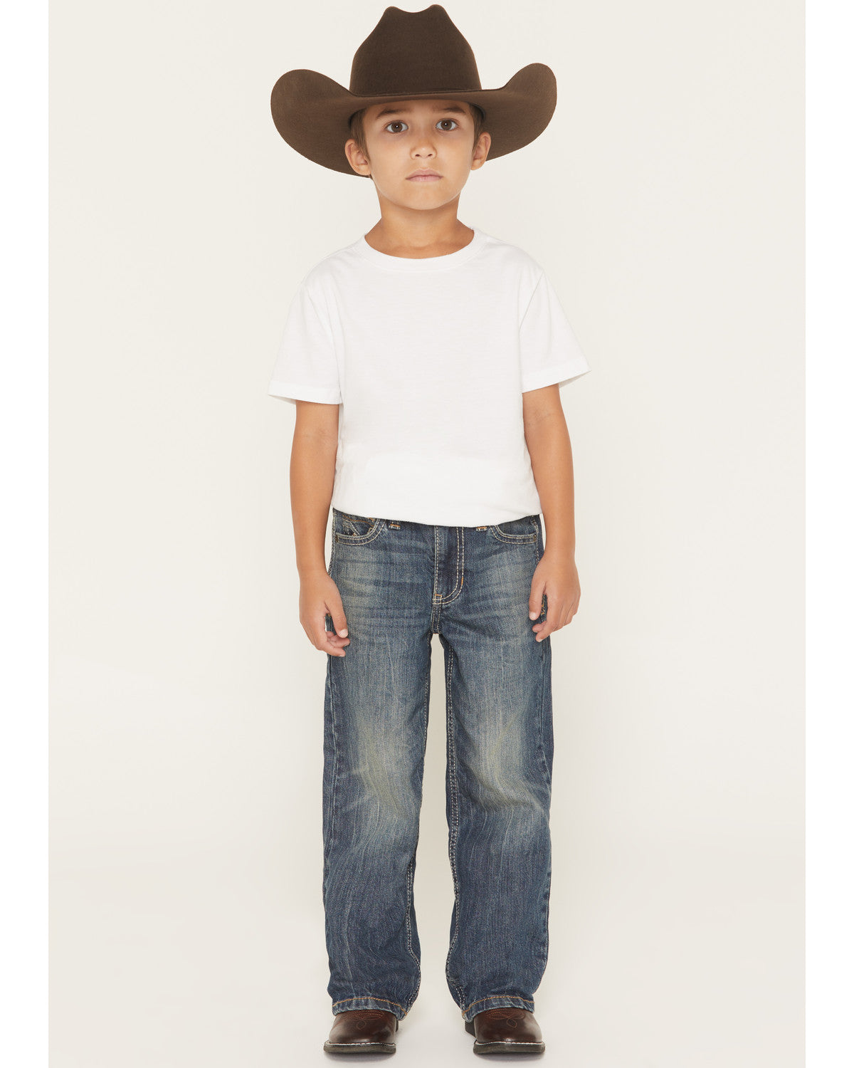 Little Boys' Texas Dark Wash Relaxed Bootcut Stretch Denim | Cody James Clothing|Boys