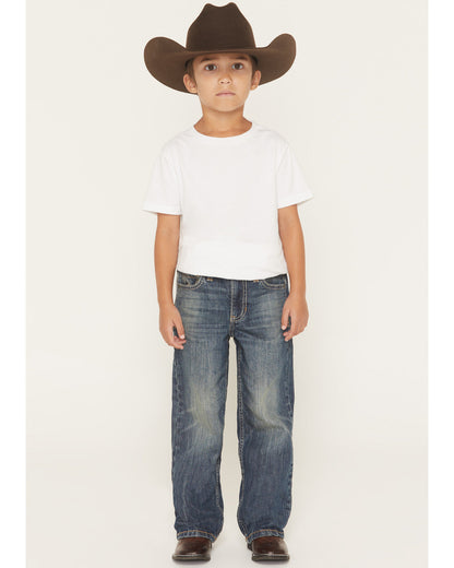 Little Boys' Texas Dark Wash Relaxed Bootcut Stretch Denim | Cody James Clothing|Boys