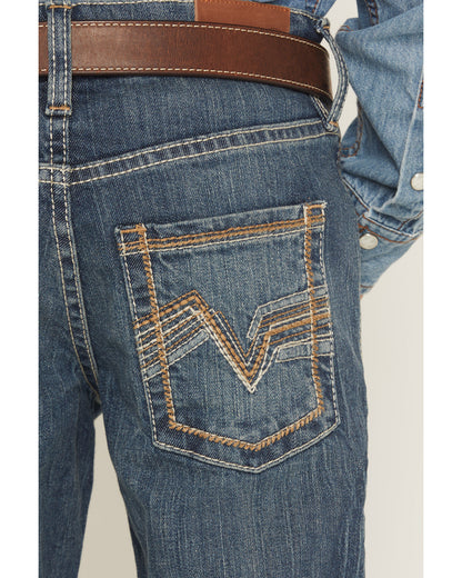 Boys' Texas Dark Wash Relaxed Bootcut Stretch Denim Jeans | Cody James Clothing|Boys