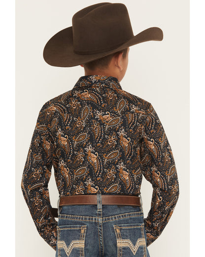 Men's Canyon Rider Paisley Print Long Sleeve Snap Western S | Cody James Clothing