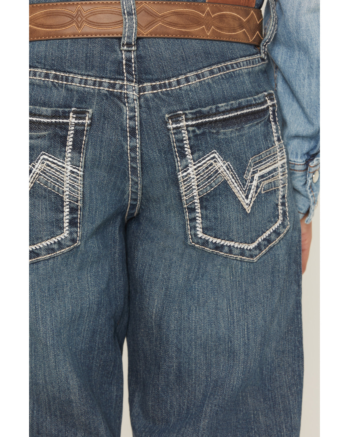Boys' Grullo Medium Wash Relaxed Bootcut Comfort Stretch De | Cody James Clothing|Boys