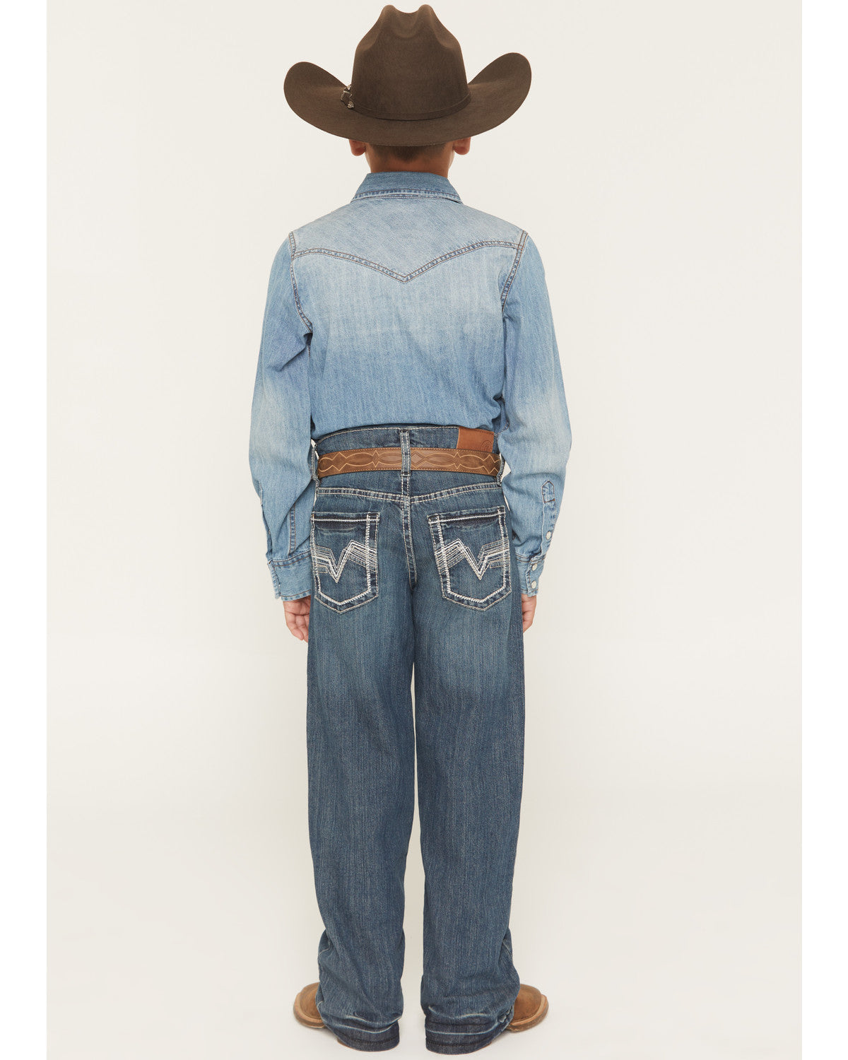 Little Boys' Grullo Medium Wash Relaxed Bootcut Comfort Str | Cody James Clothing|Boys