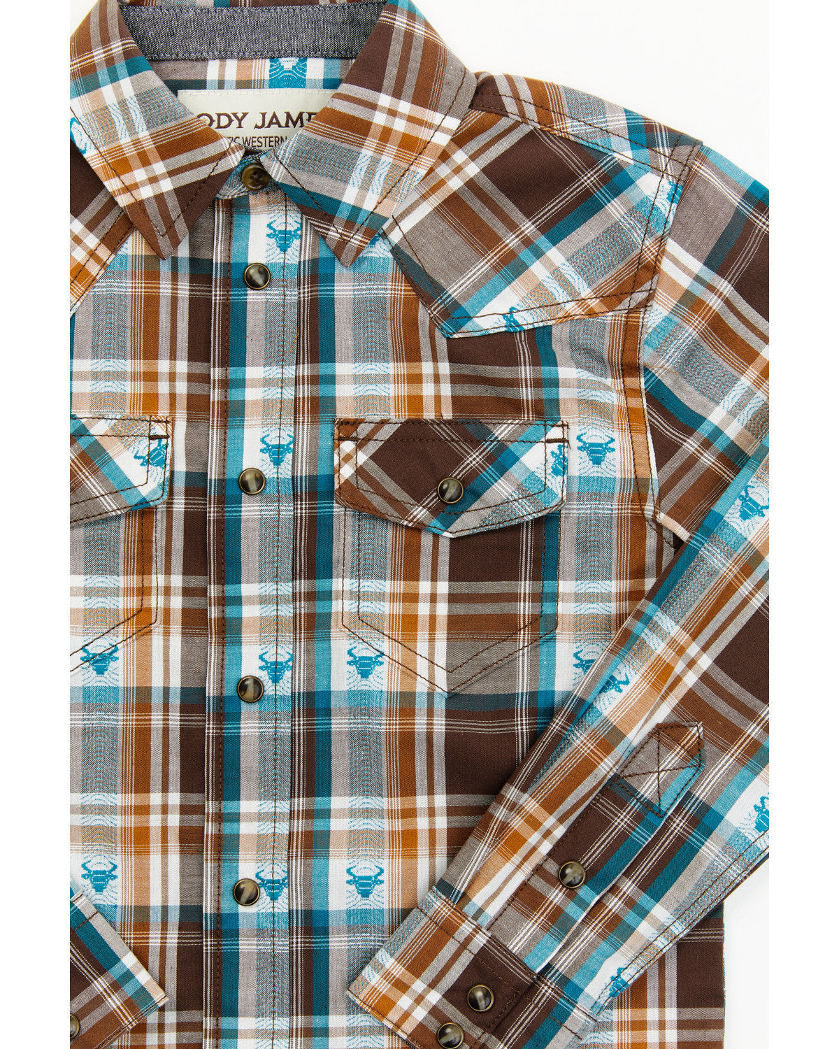 Toddler Boys' Bull Dobby Long Sleeve Snap Shirt | Cody James Clothing|Boys