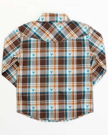 Toddler Boys' Bull Dobby Long Sleeve Snap Shirt | Cody James Clothing|Boys