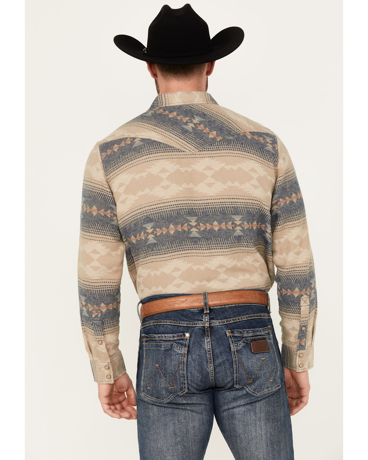 Men's Arrow Bear Southwestern Print Long Sleeve Snap Wester | Cody James Clothing|Sale