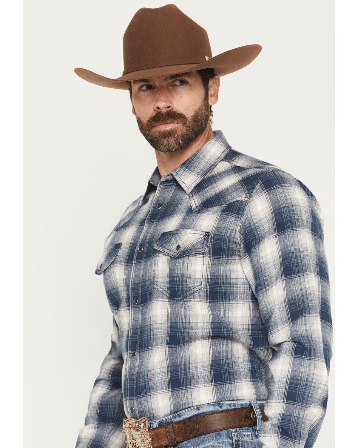 Men's Rio Bravo Plaid Print Long Sleeve Flannel Shirt | Cody James Clothing|Sale