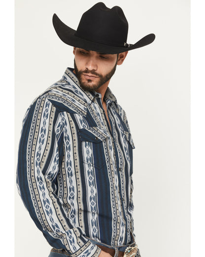 Men's Ford Southwestern Stripe Print Long Sleeve Snap Weste | Cody James Clothing|Sale