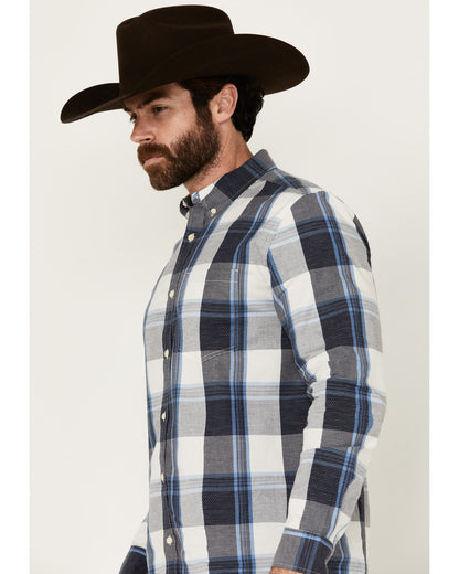 Men's Gallop Plaid Print Long Sleeve Button-Down Stretch We | Cody James Clothing|Sale