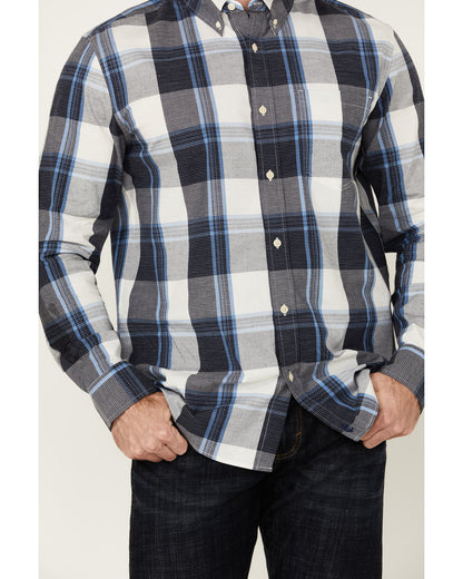Men's Gallop Plaid Print Long Sleeve Button-Down Stretch We | Cody James Clothing|Sale