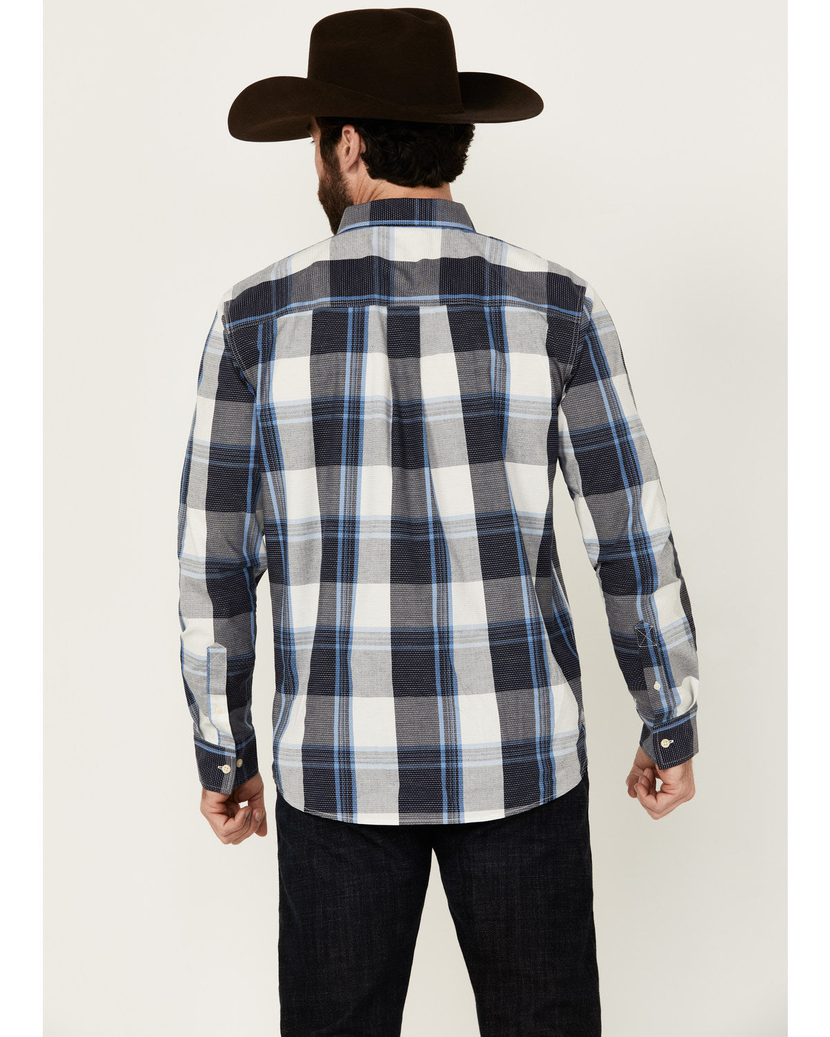 Men's Gallop Plaid Print Long Sleeve Button-Down Stretch We | Cody James Clothing|Sale