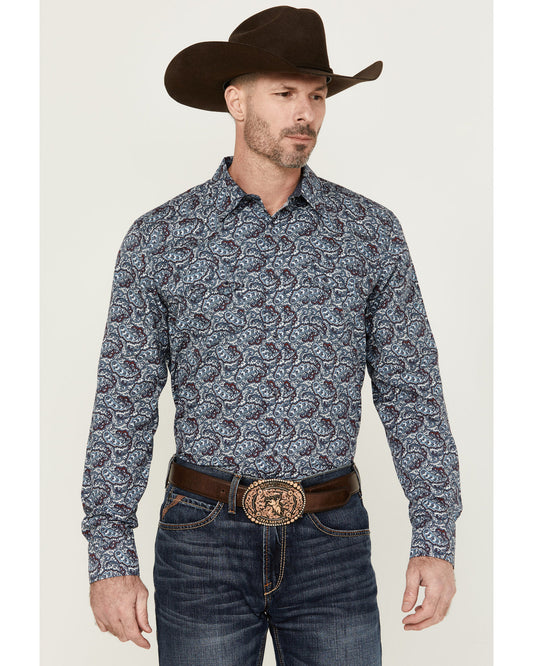 Men's Refresh Paisley Print Long Sleeve Snap Western Shirt | Cody James Clothing|Sale