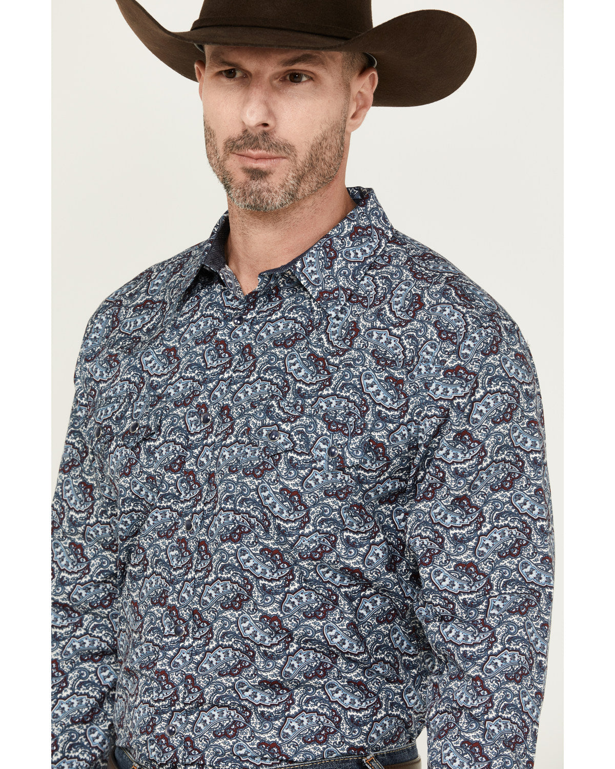 Men's Refresh Paisley Print Long Sleeve Snap Western Shirt | Cody James Clothing|Sale