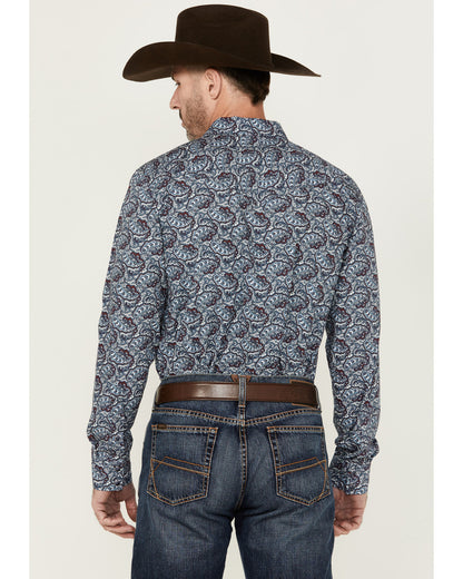 Men's Refresh Paisley Print Long Sleeve Snap Western Shirt | Cody James Clothing|Sale