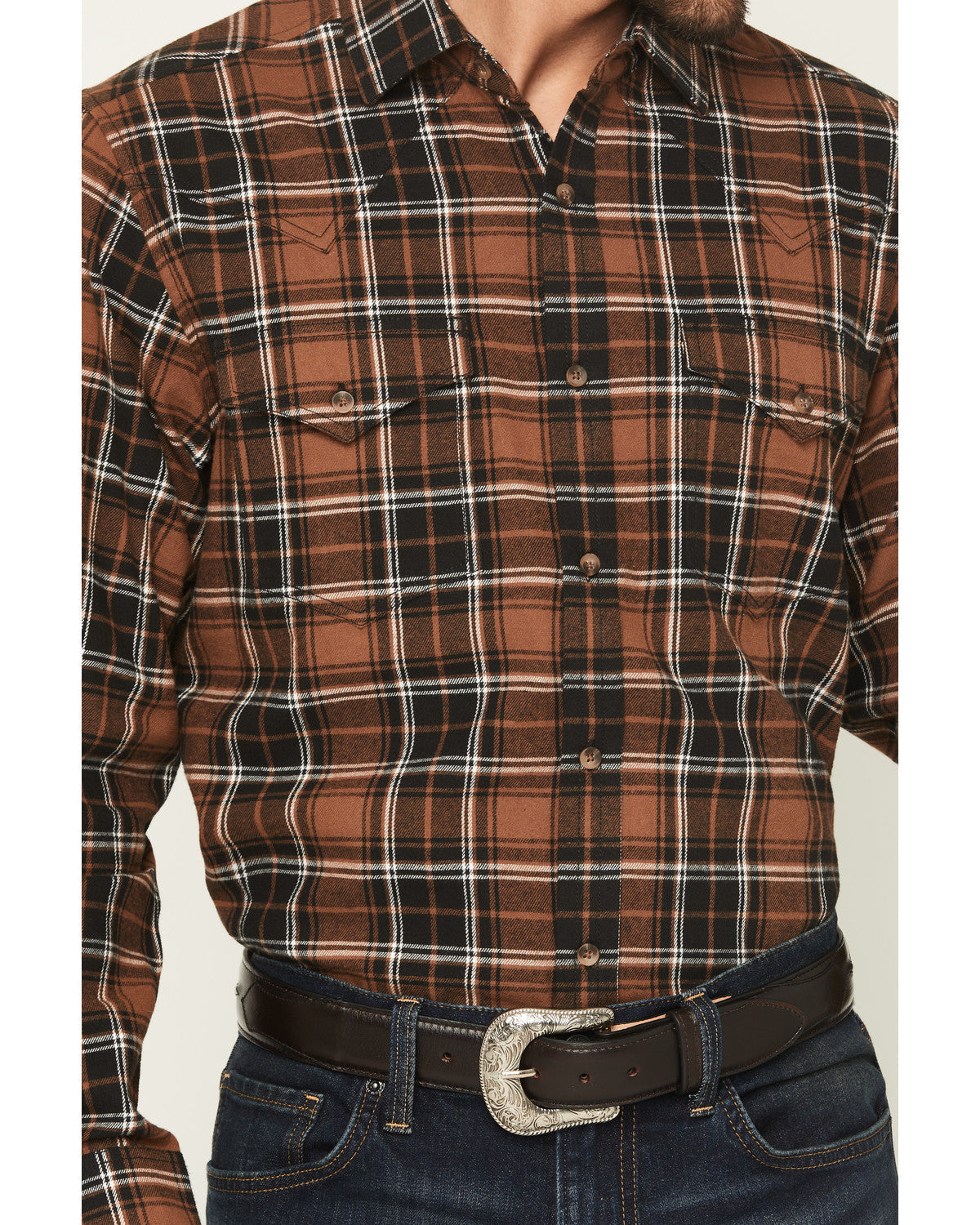 Black 1978® Men's Caddis Plaid Print Long Sleeve Button-Dow | Cody James Clothing|Sale