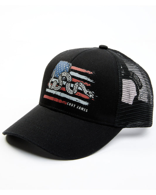 Men's Distressed Snake Flag Ball Cap | Cody James Hats|Accessories|Sale