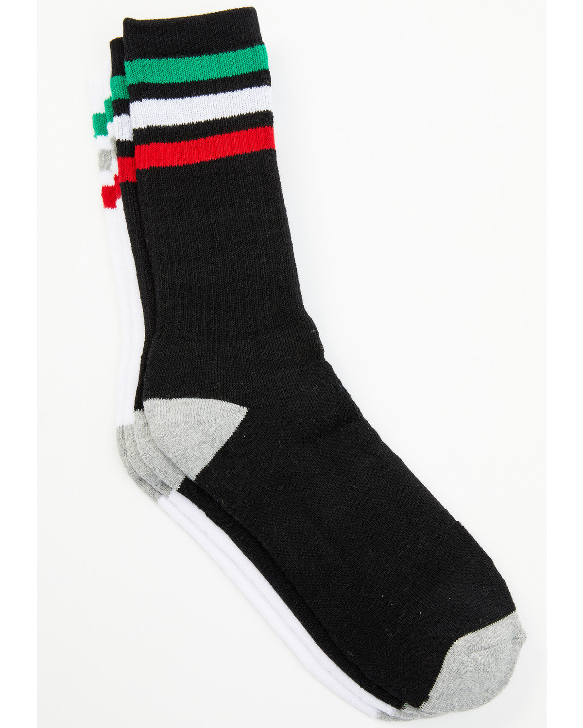 Men's Mexican Flag Stripe 2-pack Socks | Cody James Accessories|Sale