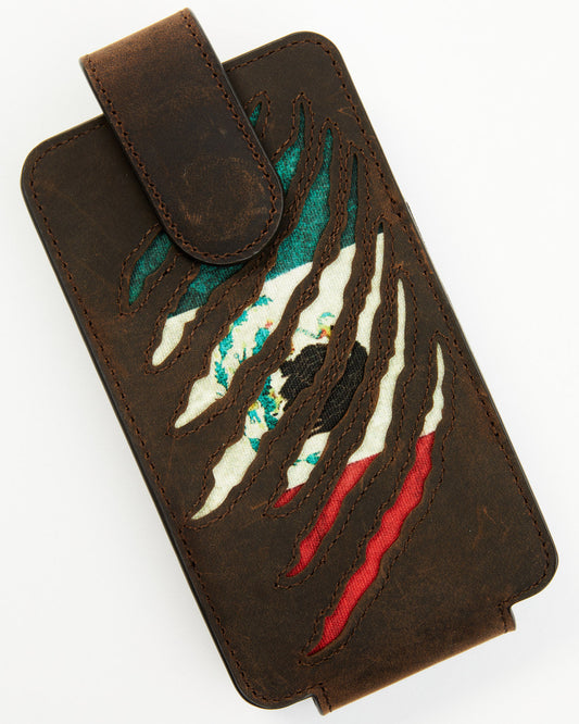 Men's Scratch Mexican Flag Cell Phone Holder Clip-On Case | Cody James Accessories|Sale