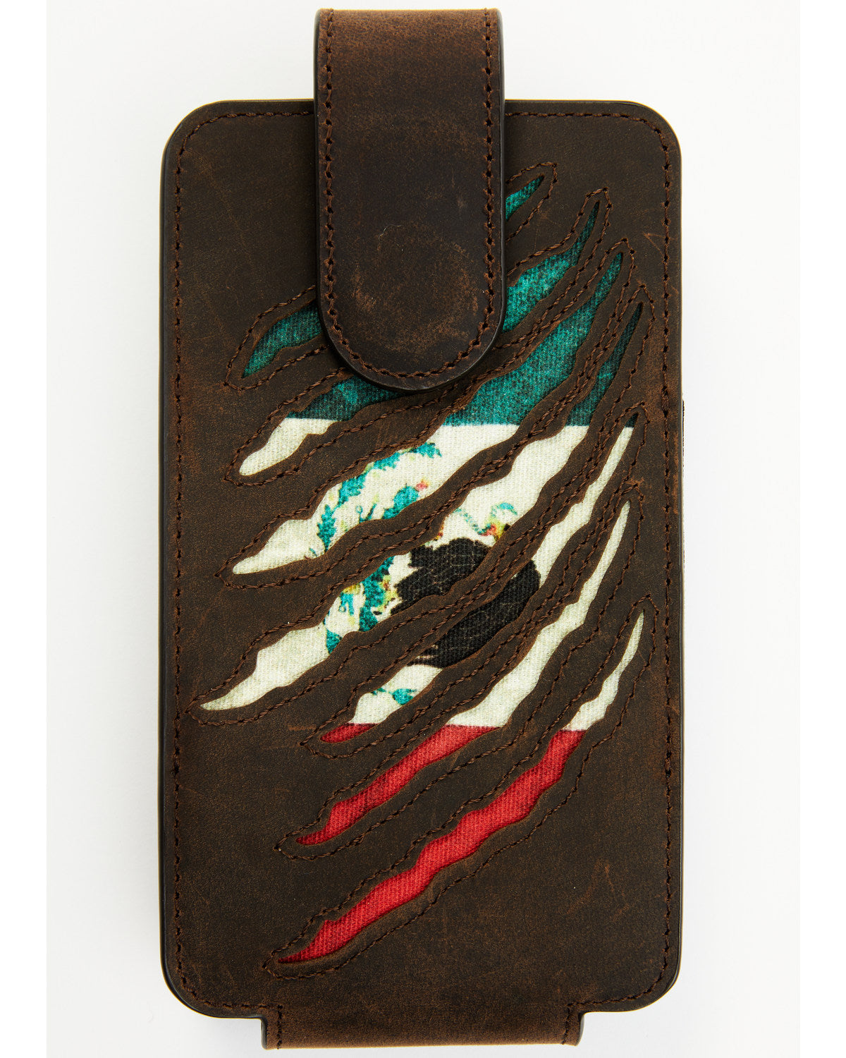 Men's Scratch Mexican Flag Cell Phone Holder Clip-On Case | Cody James Accessories|Sale