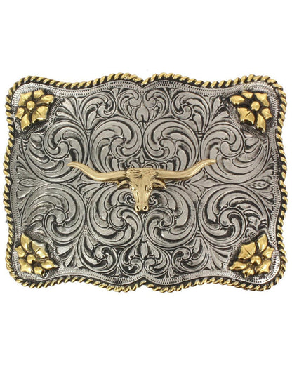 Men's Interchangeable Longhorn Belt Buckle | Cody James Accessories